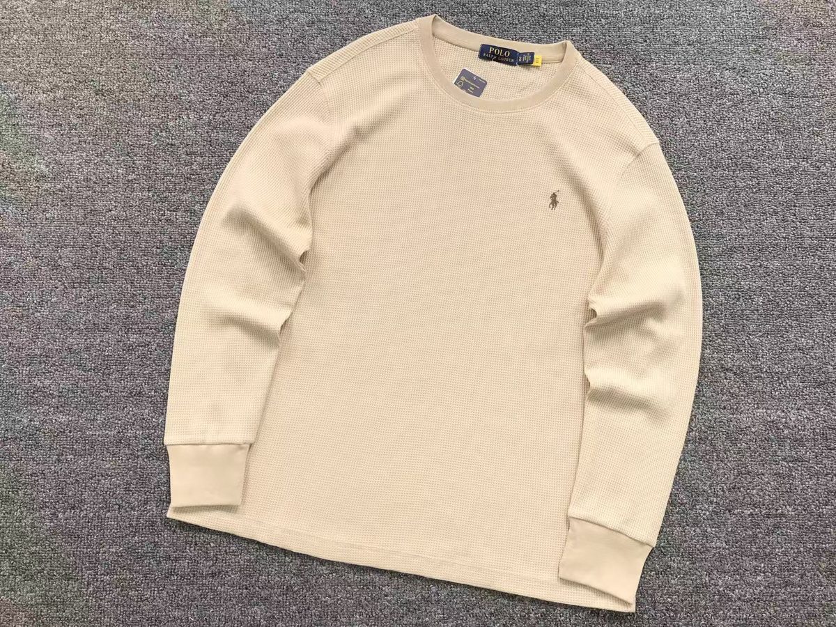 Ralph Lauren Camiseta Manga Longa Waffle