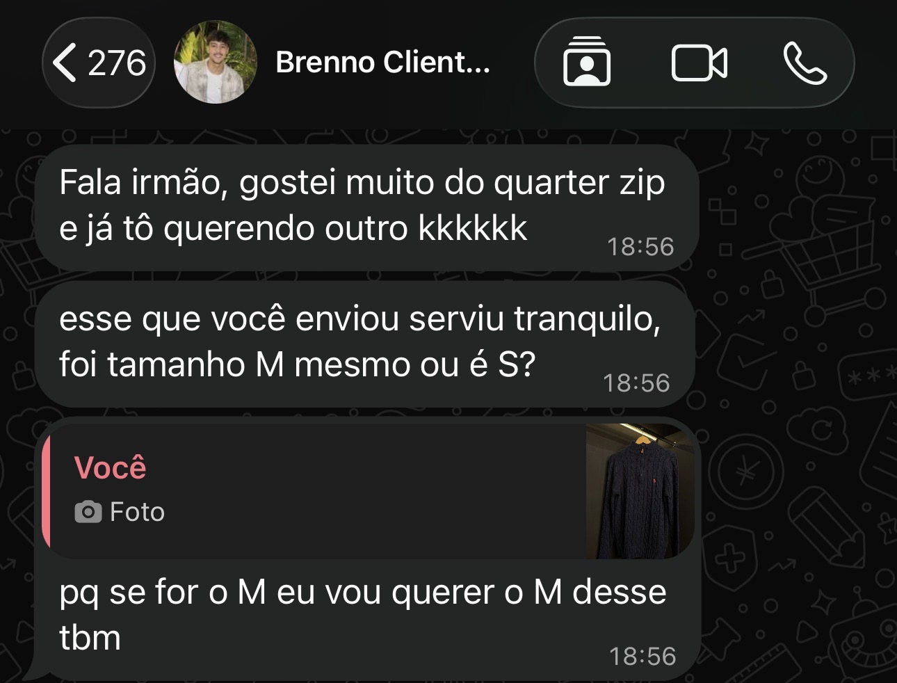 Captura original do feedback 4