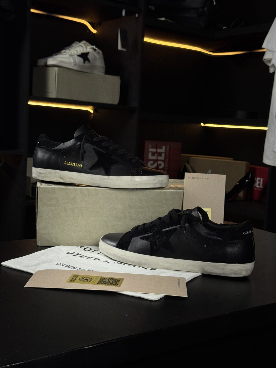 Tênis Golden Goose Superstar Preto