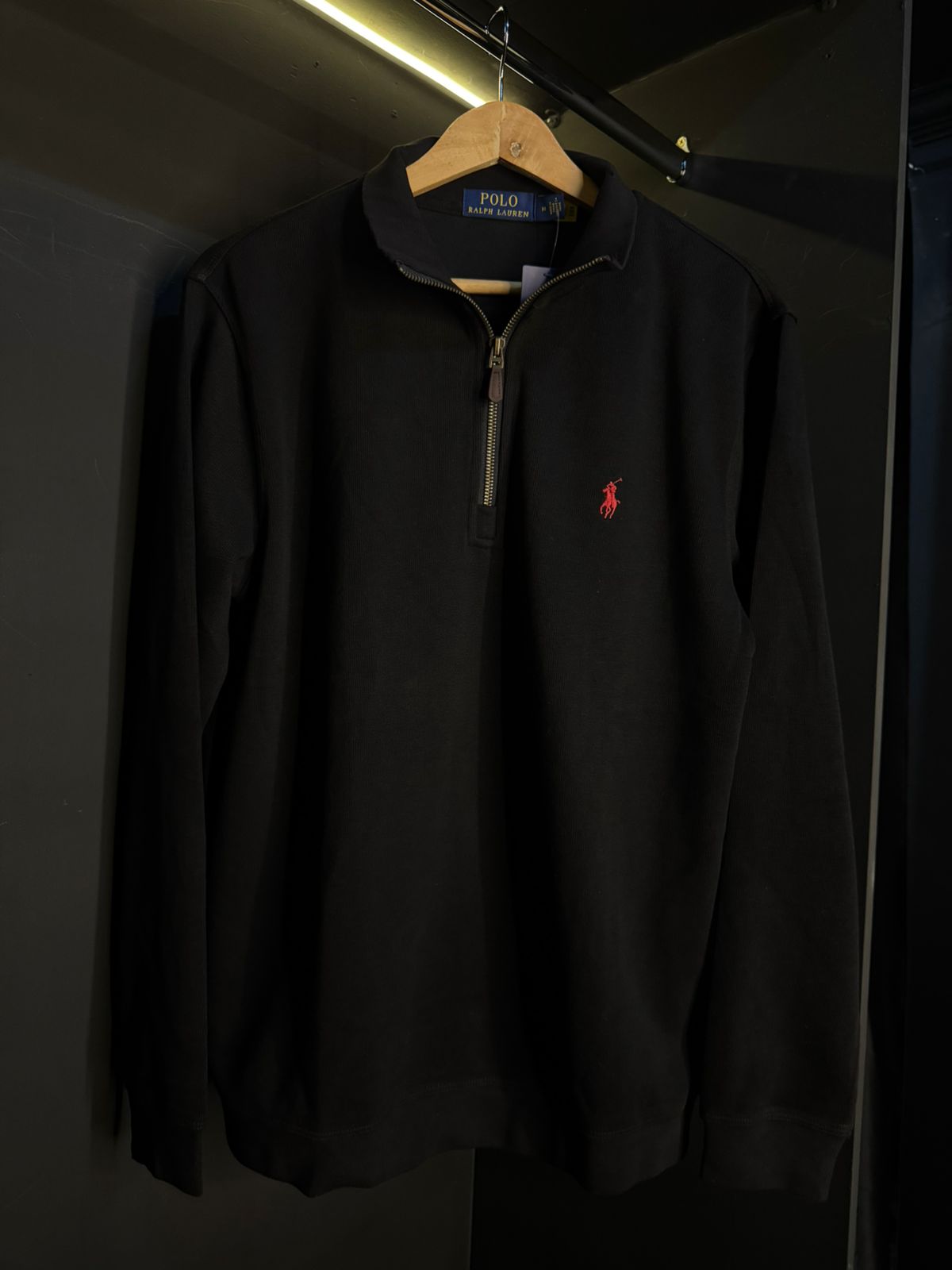 Quarter Zip Ralph Lauren Preto